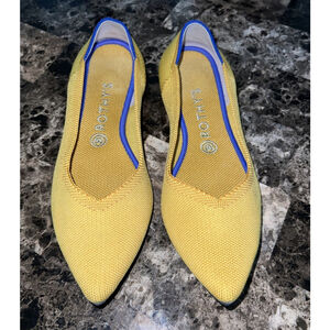 ROTHY’S THE POINT MARIGOLD FLATS SIZE 10 US NO BOX (INSOLE GLUE)